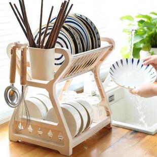 storage rack kitchen cup organizer洗碗架 dish holder drying