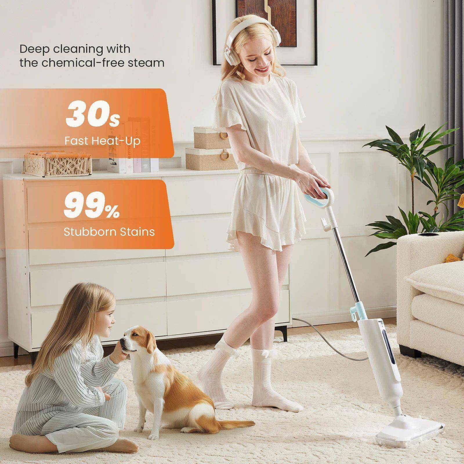 Steam Mop for Floor Cleaning,Lightweight Floor Steamer Clean