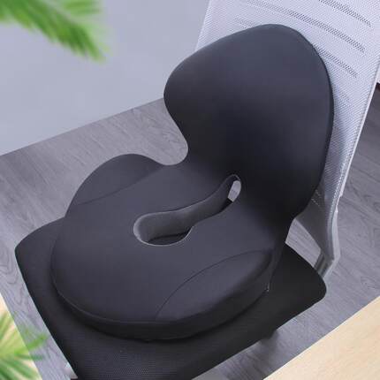 记忆棉一体靠垫座椅靠背垫办公室久坐记忆棉连体坐垫靠背一体