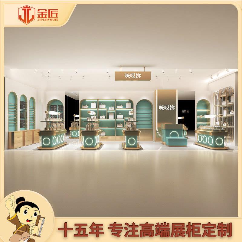 玉器饰品展示柜生产金银首饰玻璃展柜设计制作珠宝饰品柜台