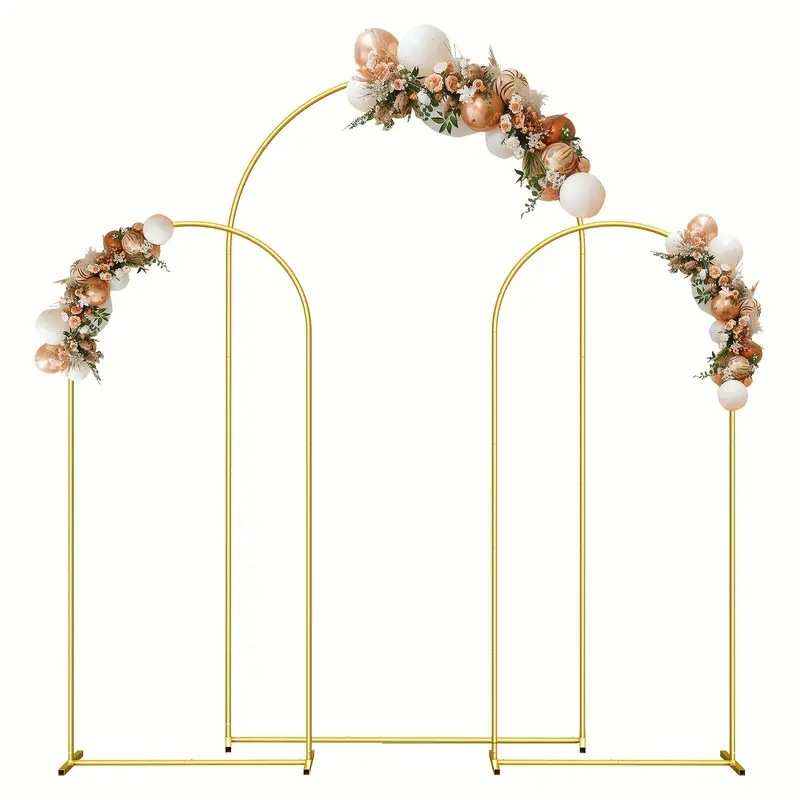 婚礼拱门铁艺框架婚庆路引道具舞台背景装饰结婚婚庆月洞拱门支架