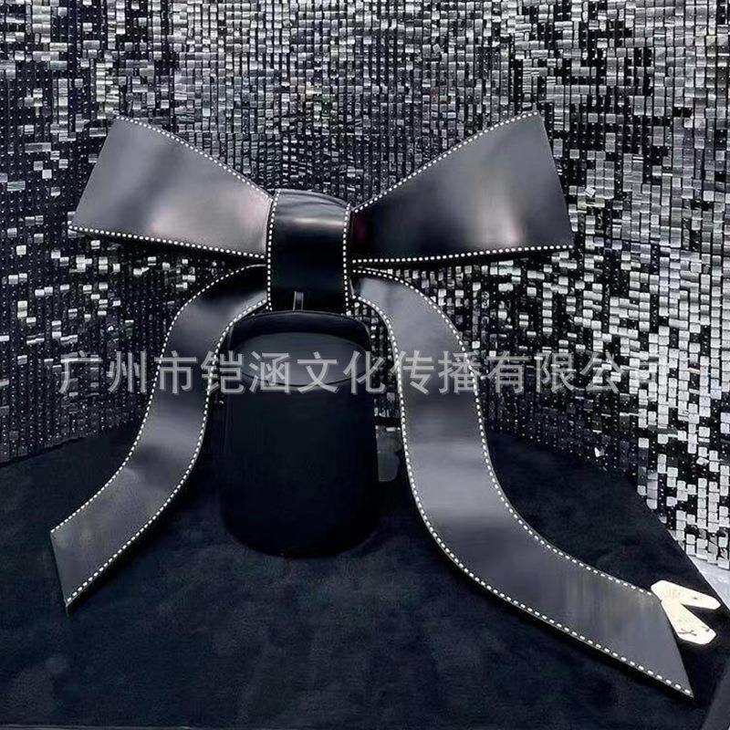 大型蝴蝶结模型玻璃钢雕塑网红门头装置立体玩偶壁挂浮雕泡沫雕塑