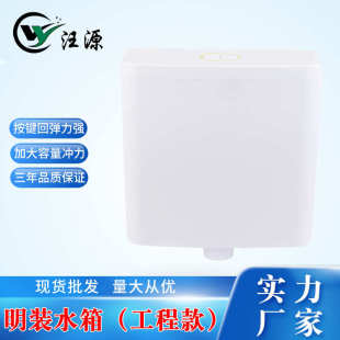 水箱厕所卫生间蹲便器抽水箱耐用节能强力冲水箱 厂家直销家用明装