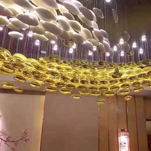 亨空中吊饰店大堂宴会天厅天972花板饰吊灯美陈商场婚庆装样板酒