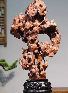 天然太湖石奇石摆件原石观赏小景观石中式造型传统石头灵璧石客厅