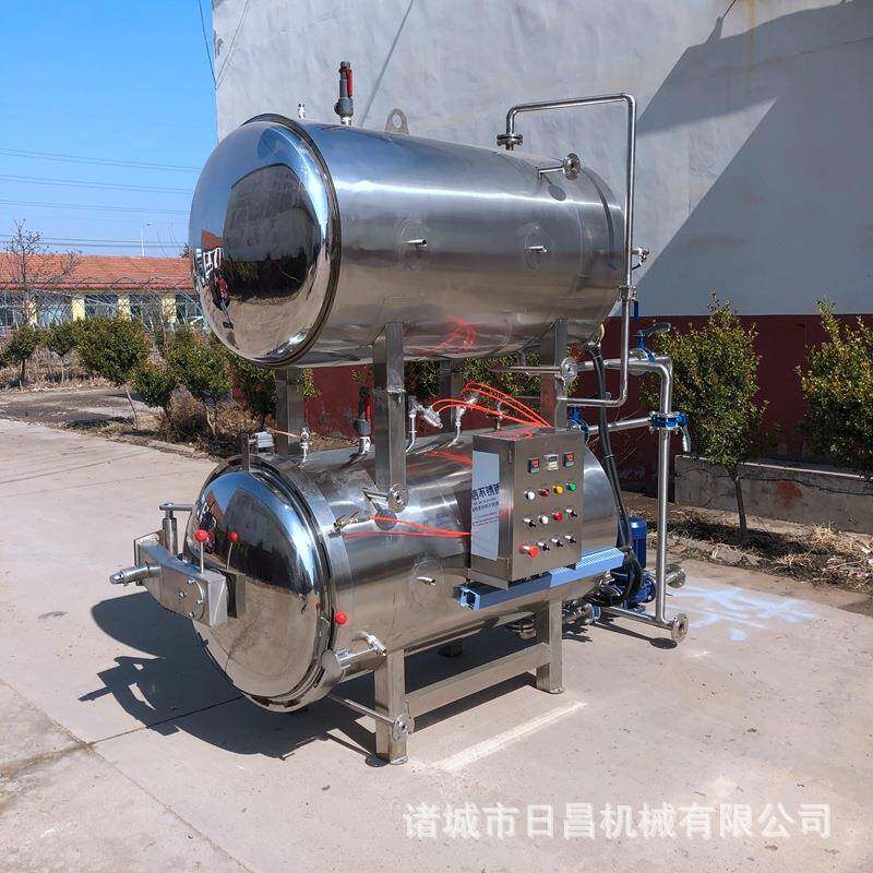 鲜肉粽子高温杀菌锅卤蛋豆干杀菌锅半自动水浴式杀菌设备