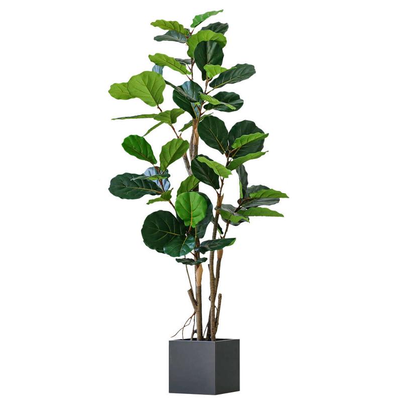 以法莲北欧仿真植物假琴叶榕室内绿植落地植物客厅摆件装饰摆件LM