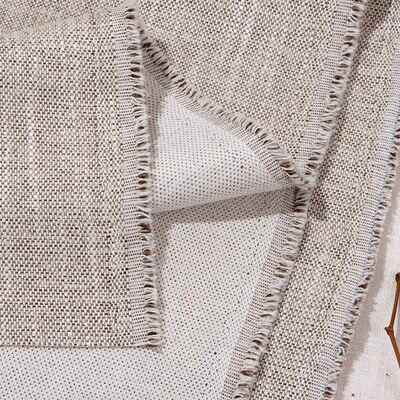 新款棉麻布料高系端麻列抱RDL枕沙发面整料纯色粗麻亚沙发布料批