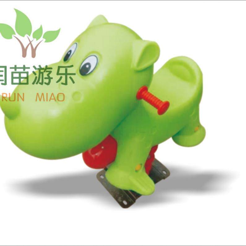 户外幼儿园塑料弹簧摇马小区公园室外大型摇摇乐玩具木马犀牛摇乐