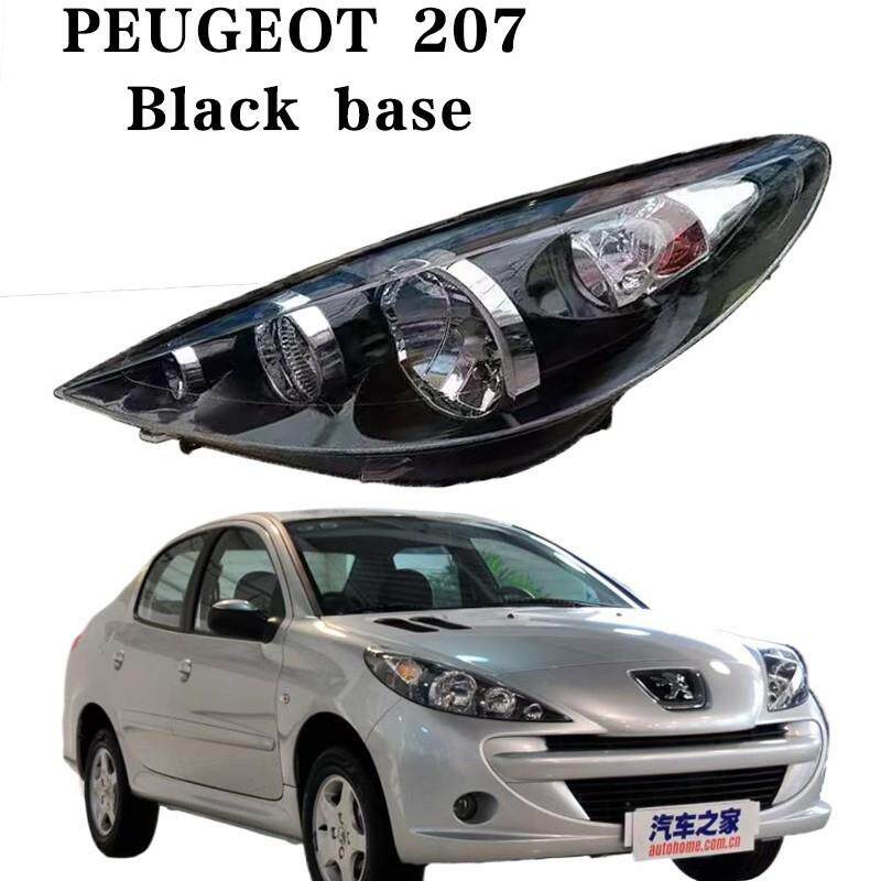 适用标致207黑底前大灯总成黑底前照明灯9676711780 9676711280