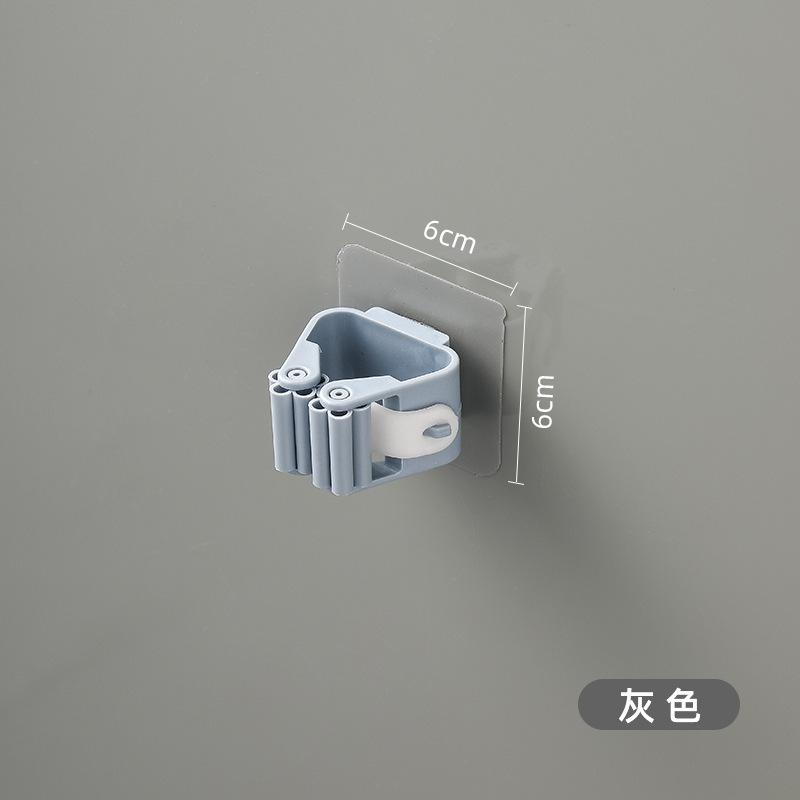 卫生间打孔无痕拖把挂门置物架