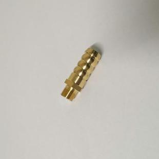 M10 M10X0.75外丝铜宝塔接头11.5mm 0.75外螺纹铜接头11.5mm