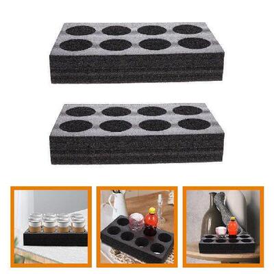 2 Pcs Pearl Cotton Cup Holder Coffee Tray Holders Drink For