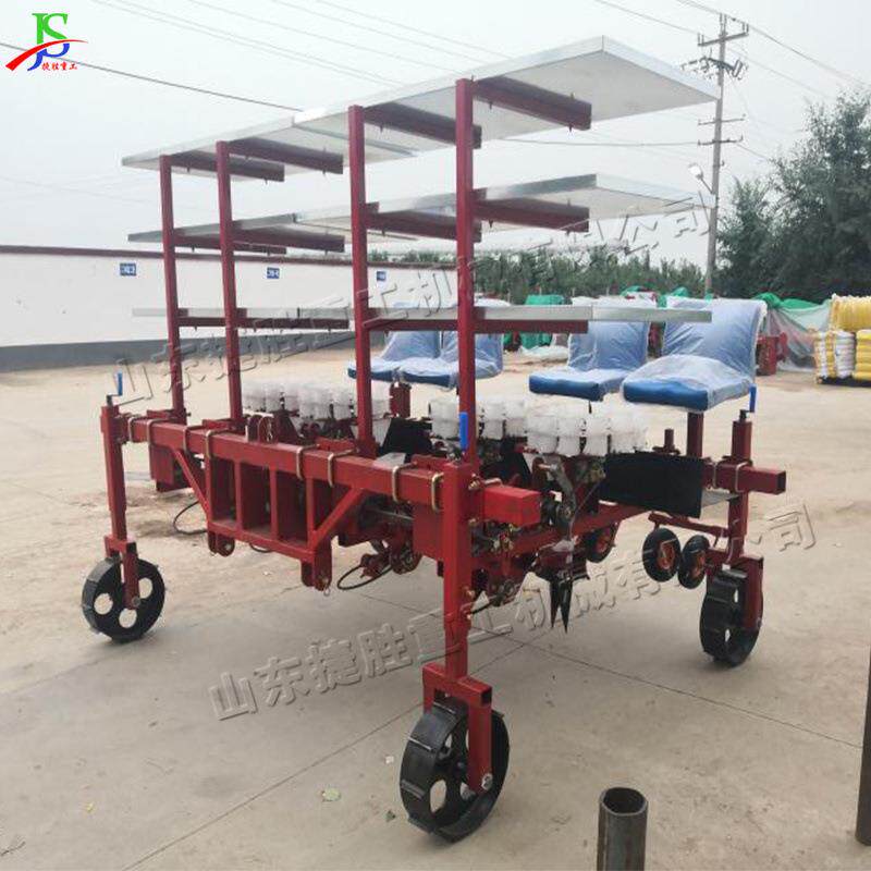 小型果蔬移栽机 三点悬挂式秧苗种植机 农用蔬果苗木移栽设备