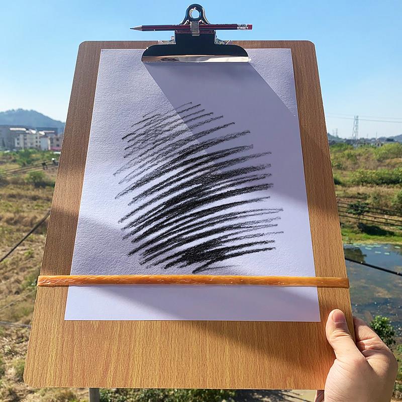 A3素描写生画板手提便携式8开速写板A4K手绘板夹木质儿童美术画板