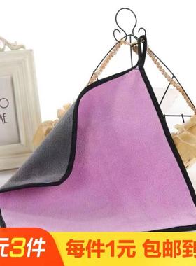 专用擦车毛巾灰紫色一条装