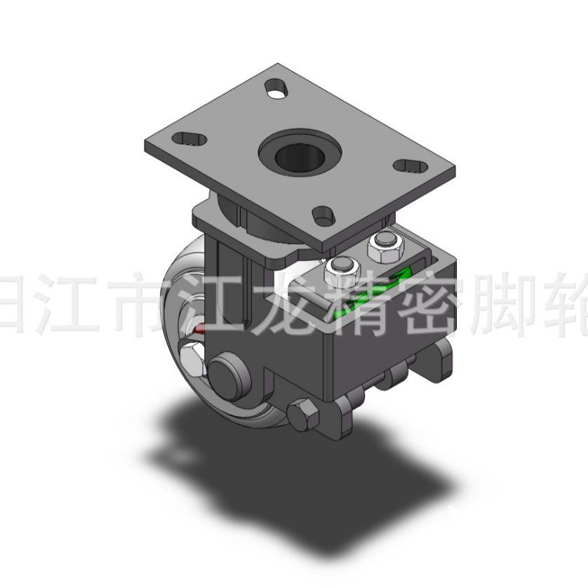 双段筑可调节脚轮超型重减震脚建轮重型脚向轮中型尼龙19轮货架万
