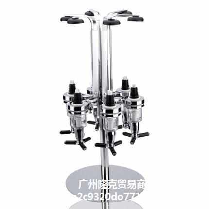 6头旋转酒架倒酒架红酒白酒分酒器立式酒架创意酒架红酒酒架洋酒