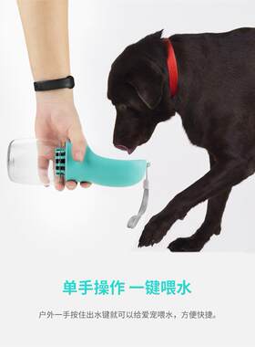 狗狗猫咪外出便携式饮水器时尚自动水瓶水杯狗狗饮水器夏季旅行杯