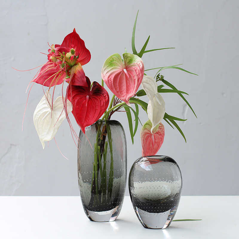 碧轩现代简约轻奢风加厚创意琉璃花瓶客厅样板间餐桌电视柜装饰品,家居饰品,装饰摆件,淘宝优惠券,粉丝福利购,淘宝优惠卷