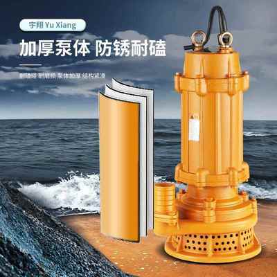 污2寸工程污水电泵W潜无品牌/QX10-24-1.5高扬程抽水泵工地排水QX