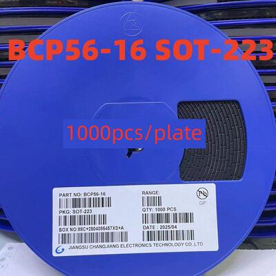 全新芯片晶体管Bcp56-16 Sot-223功率晶体管1000/盘可直接拍摄，