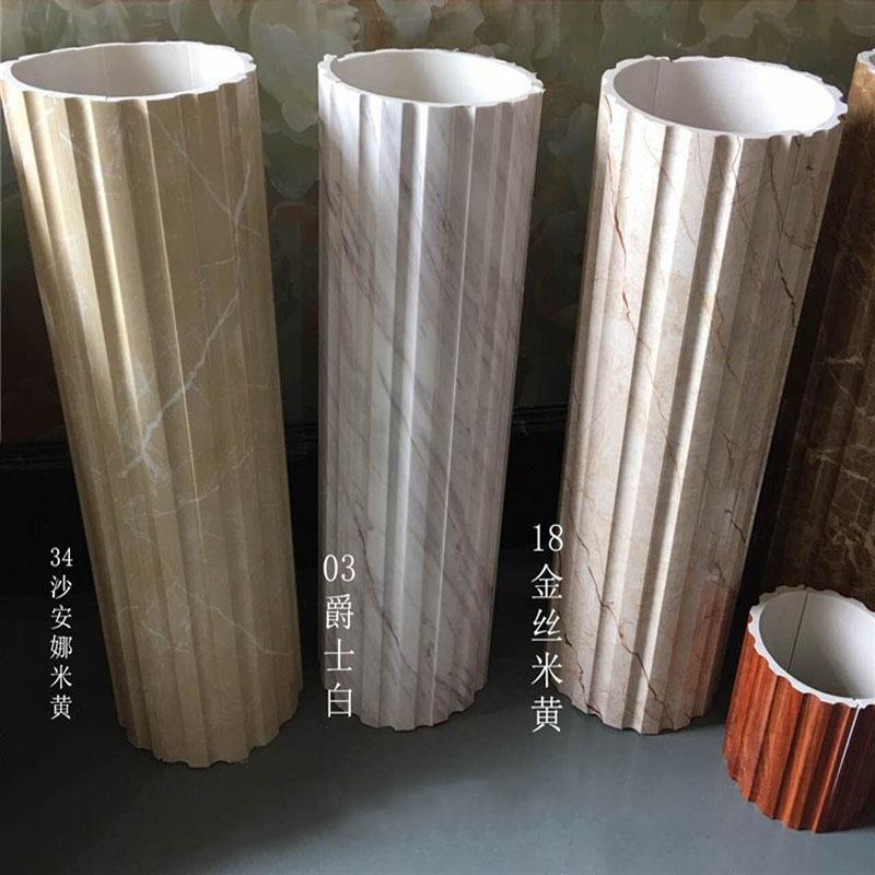 新款直销30cm直径圆柱石塑罗马柱装饰背景墙欧式集成墙门洞垭口包