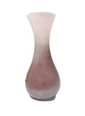 新款中古风清新粉色细腰手工花瓶家居客厅装饰品样板间高级感摆件