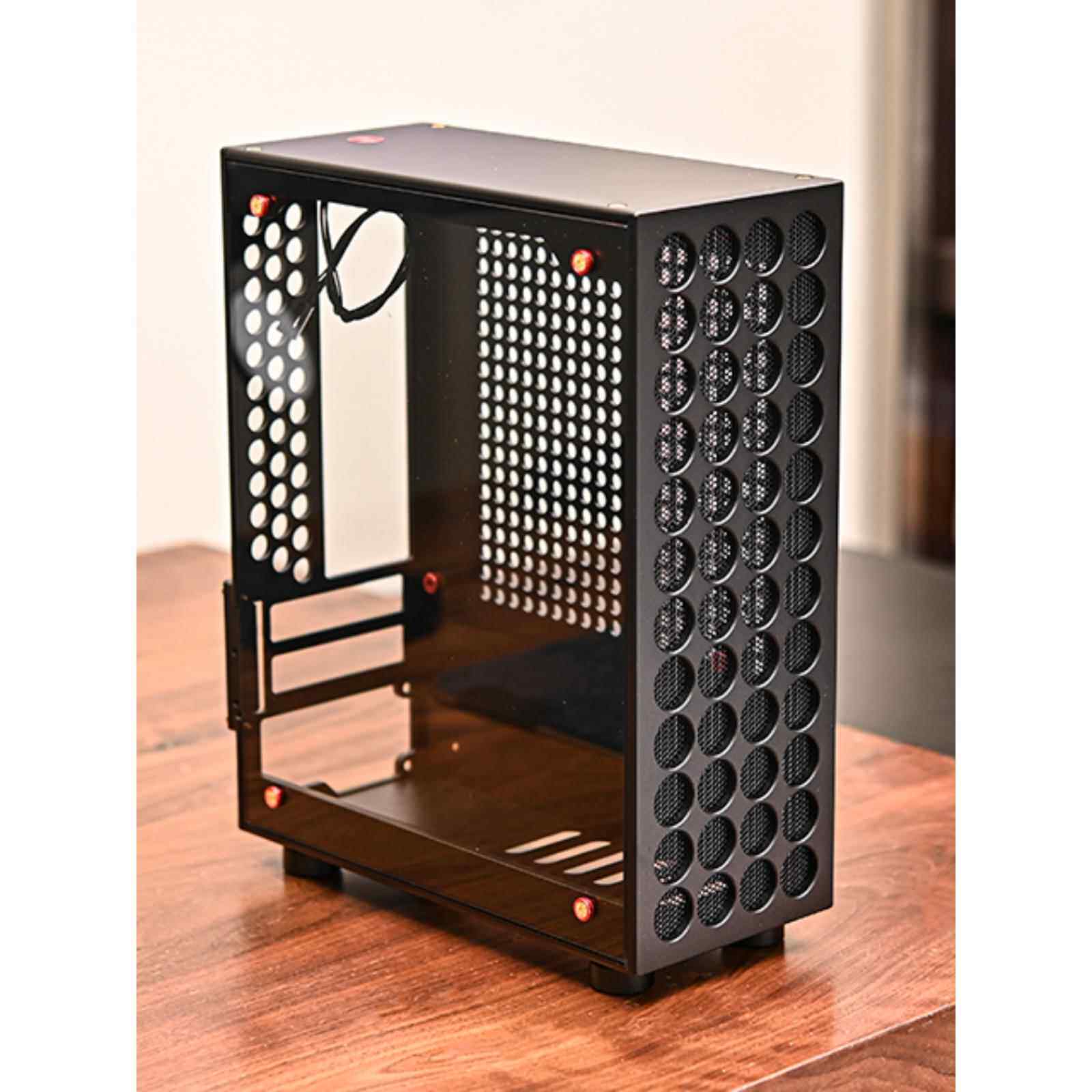 CAPTAIN CASE V9船长全铝定制FLEX电源小机箱支持双槽半高PCI