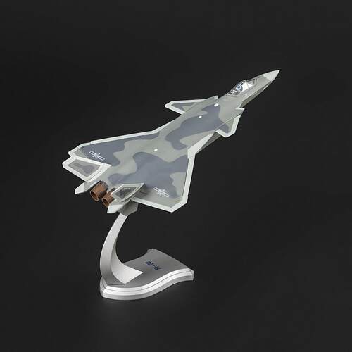 高档21:48歼0真战机j20隐形合金飞机模型斗摆件成品航展纪念彷品