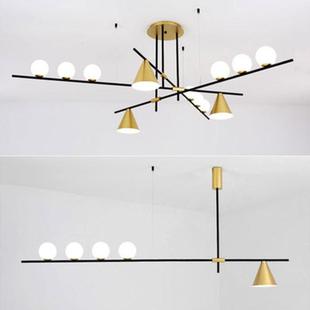 现代简约北欧风格 三头吊灯 艺术灯具吧台餐桌音乐餐厅灯创意个性