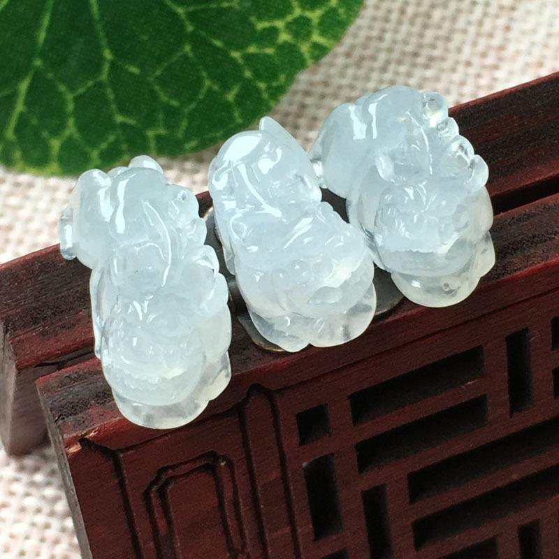 傅小姐翡翠 冰种貔貅细腻，起光，种老水润