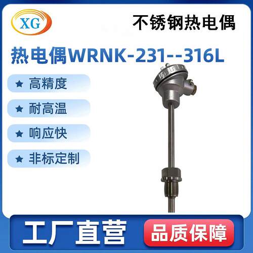 装配式热电偶耐腐蚀热电偶WRNK-231/316L热电偶