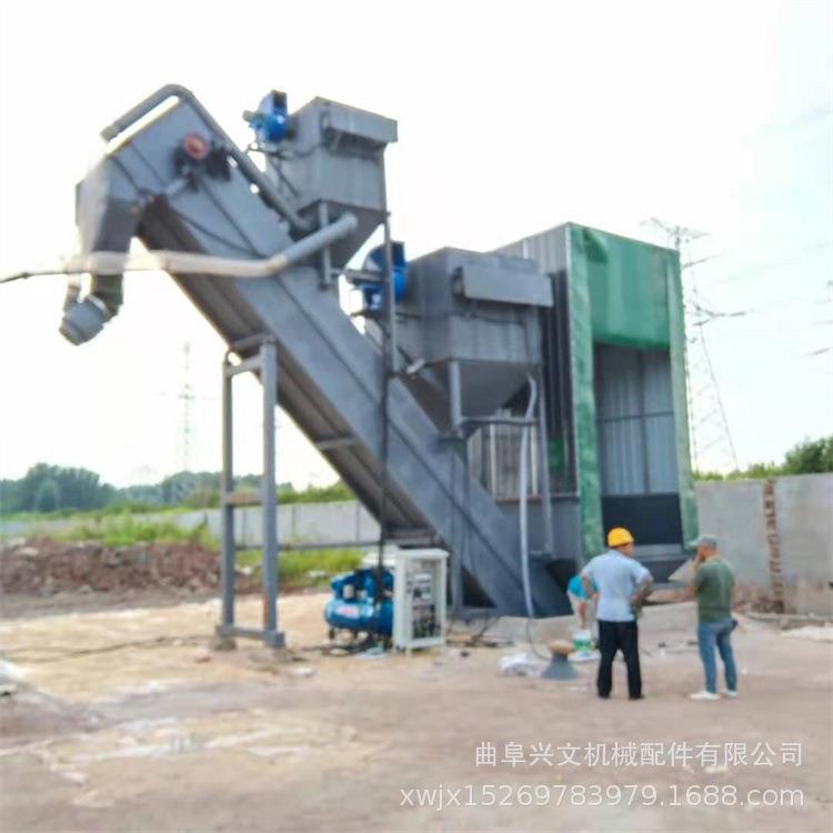火车站集装箱卸散装水泥负压吸灰机卸集装箱粉料装罐输送机