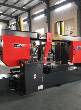 锯床销售GB4260液压卧式金属带锯床液压半自动锯床一年包退换