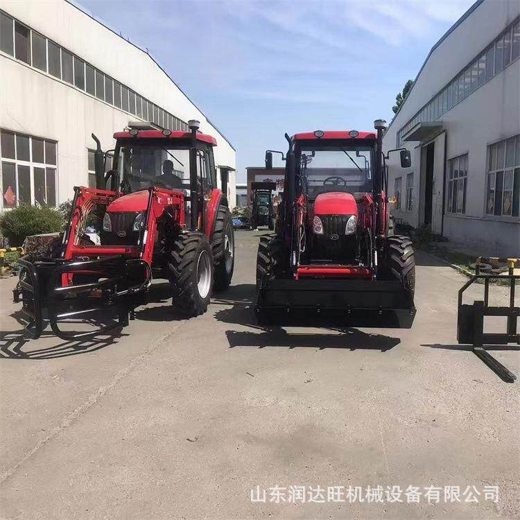804改装前铲前叉拖拉机东方红四驱两驱切换拖拉机犁地播种耕田机
