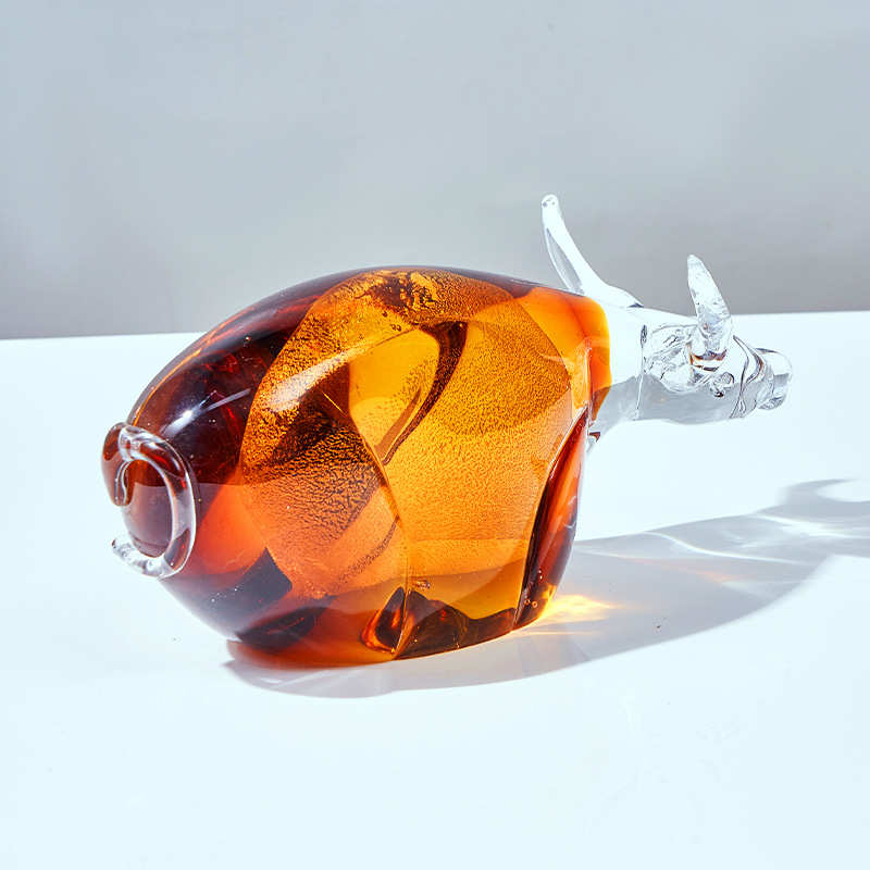 现代简约创意琉璃桌面小摆件客厅玄关家庭办公桌高级软装饰品