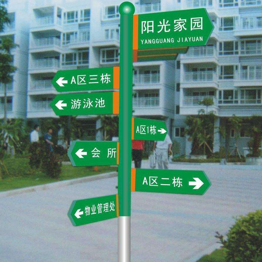 F型指路牌公园多方向指引牌旅游景区多方向指路牌指示牌标语标牌