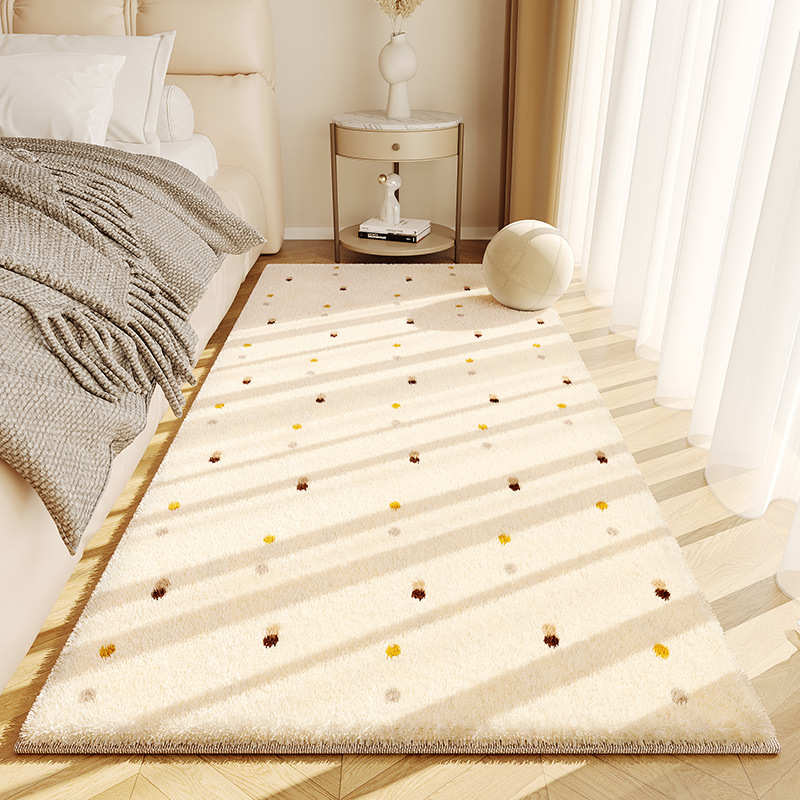 加厚少女ins风卧室客厅地毯儿童房床边毯卡通可爱仿羊绒房间地垫