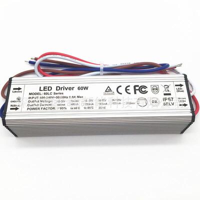 过认证高PF40w45w50w60w1.5A8串10串12串x5并LED恒流驱动防水电源