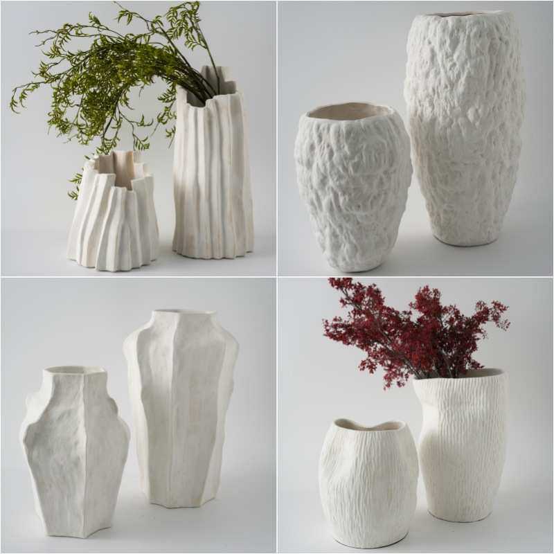 景德镇陶瓷花瓶高级感侘寂中古风摆件样板间软装插花器装饰品陶罐,家居饰品,花瓶,淘宝优惠券,粉丝福利购,淘宝优惠卷
