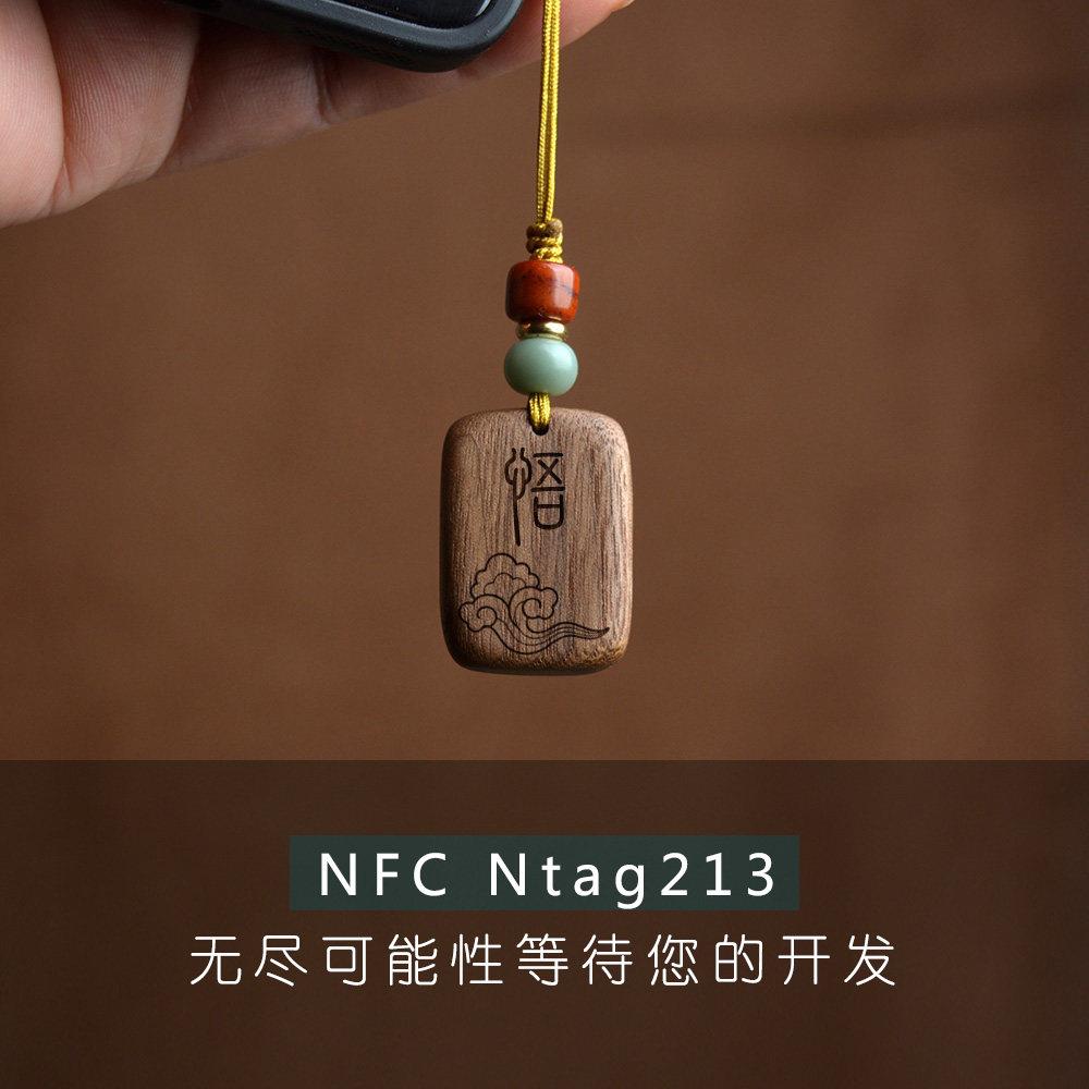 NFC电子标签卡手机吊饰Ntag213快捷指令音乐墙碰一碰连WIFI写网址