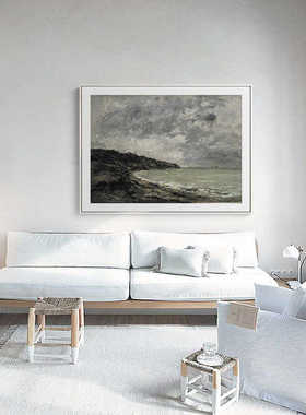 世界名画托比尼花园欧式古典风景植物湖泊森林装饰画客厅卧室餐厅