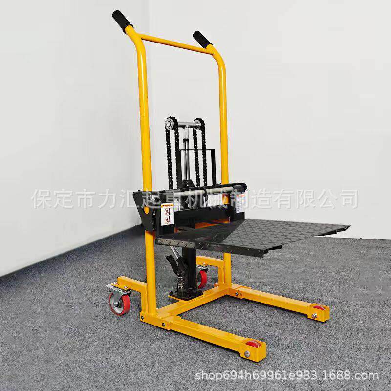 小叉车手推车堆垛车微型液压搬运车装载车家用轻便型升降堆车