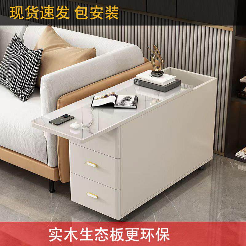 边几实木角几客厅小茶几现代简约轻奢角几边柜沙发旁边夹缝柜边柜