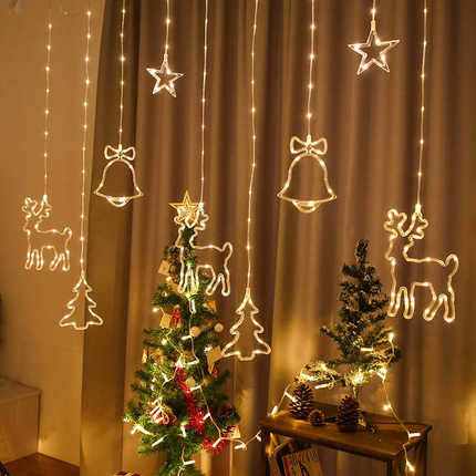 新款LED低压软管窗帘灯圣诞节日房间装饰灯户外工程防水款