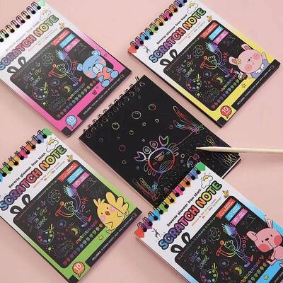 Montessori Scratch Painting Note Scratch Art Paper DIY Child