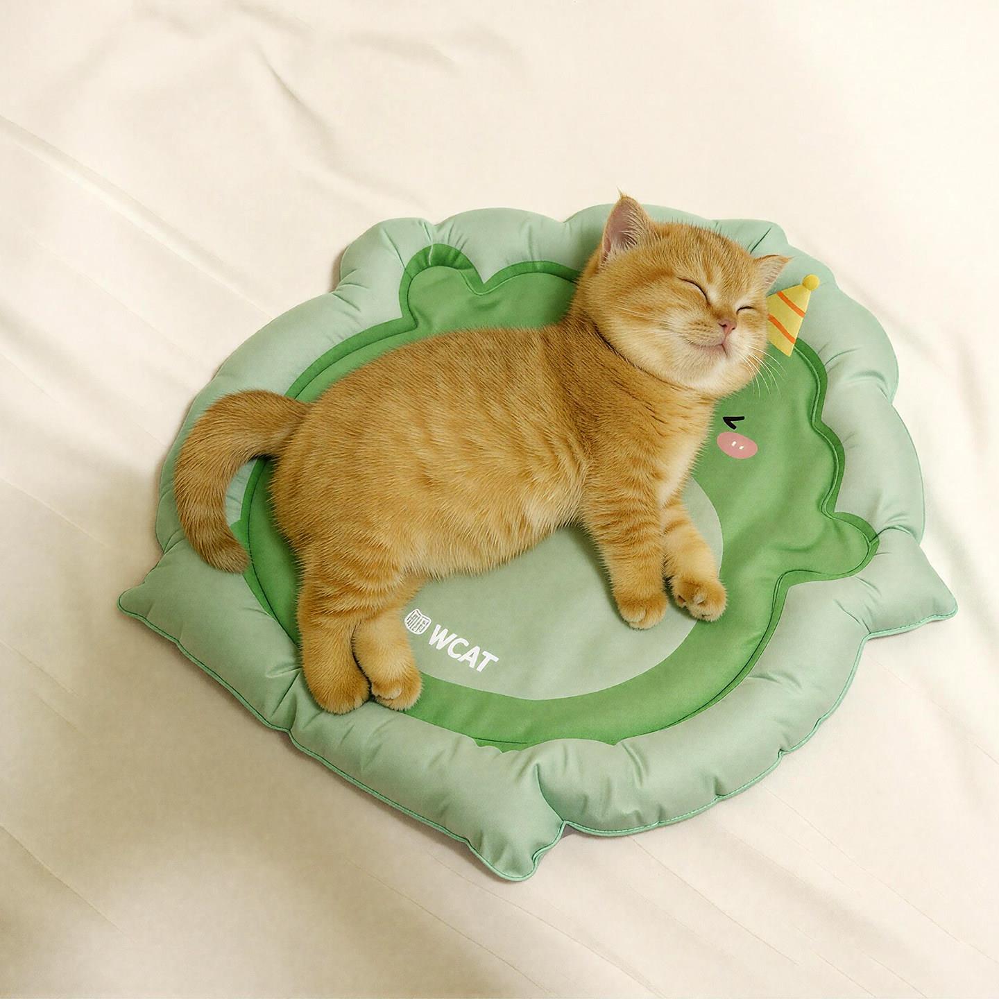 猫狗睡觉垫子床上冰窝宠物冰垫夏季降暑降温凉席猫狗垫子舒适睡垫