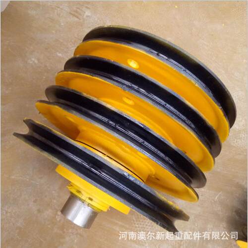 现货销售抓斗上下滑轮组铸钢轧制滑轮组龙门吊滑轮组