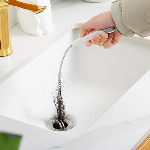 Drain Snake for Bathroom, Kitchen, and Floor Drains - Effect